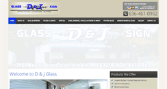 Desktop Screenshot of dandjglass.com