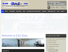 Tablet Screenshot of dandjglass.com